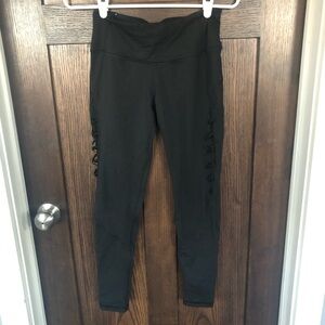 Black Victoria’s secret crisscross leggings - small